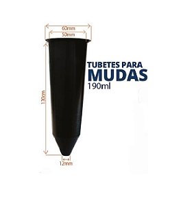 500 Tubetes  de 190ml Sementes Mudas Nativas Café Mogno Etc