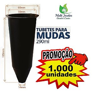1000 Tubetes de 290ml Sementes Mudas Nativas Café Mogno Etc