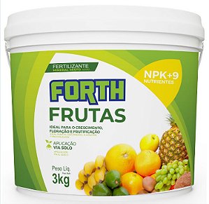 3kg Forth Frutas Fertilizante Adubo