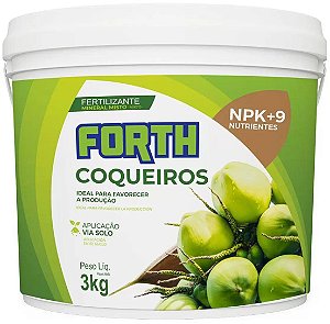 3kg Forth Coqueiros Adubo Fertilizante