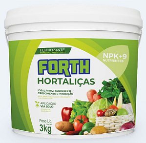 3kg Forth Hortaliças Adubo Fertilizante