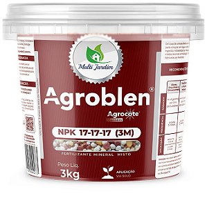 Adubo Fertilizante Agrocote Agroblen 17-17-17 Granulado