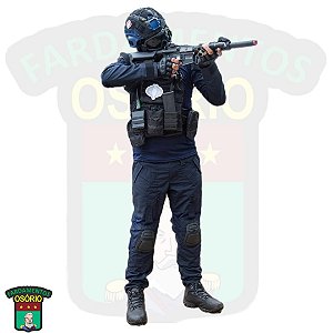 CONJUNTO OSÓRIO G3 - COMBAT SHIRT E CALÇA G3 – AZUL NOITE