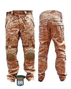 CALÇA G3 / 7 BOLSOS (joelheira) - DIGITAL DESERT