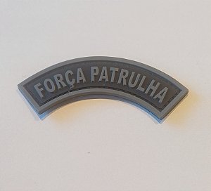 EMBORRACHADO VELCRO - FORÇA PATRULHA - PATCH