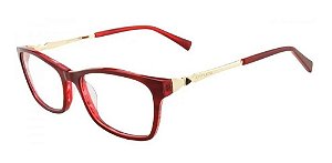 Óculos Armação Atitude Feminino Vermelho Dourado At6120l H02