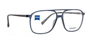 Óculos Armação Zeiss Zs-20018 Azul Haste Titanium F500