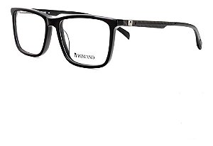 Óculos Armação Romano Ro1067 C1 Preto Brilho Masculino