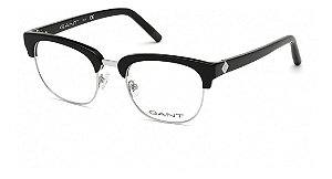 Óculos Armação Gant Ga3199 001 Preto Com Prata Unisex