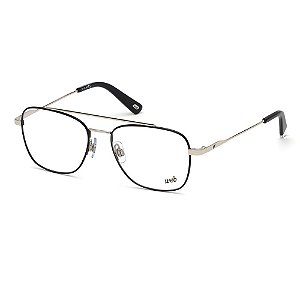 Óculos Armação WEB WE5276 16A Preto com Prata Metal Masulino