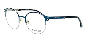 Óculos Armação Romano Ro1114 C3 Azul Metal Masculino