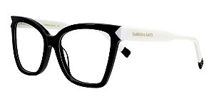 Óculos Armação Sabrina Sato Ss665 C1 Feminino Preto Branco