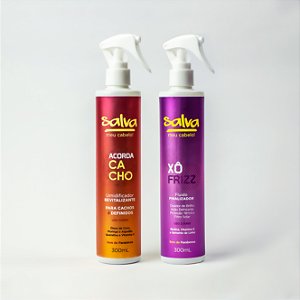 DUPLA DE SPRAYS Finalizadores Xô Frizz e Acorda Cacho 300ml