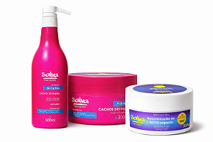 TRIO ATIVA, HIDRATA E RECONSTRÓI OS CACHOS