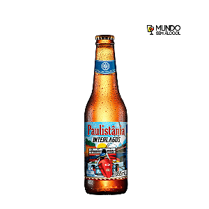 Cerveja Paulistânia Interlagos Sem Álcool - Long Neck 355ml - Brasil