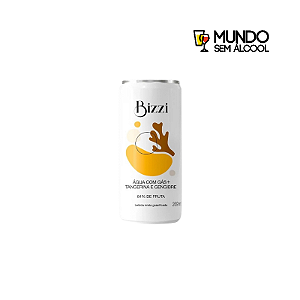 Água saborizada Bizzi Tangerina e Gengibre - Lata 269ml - Brasil