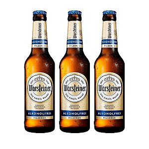 Combo de Cerveja Sem Álcool Warsteiner Fresh - Garrafa 330 ml - Alemanha - 3 unidades