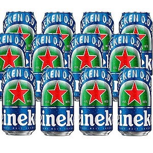 Cerveja Heineken 0.0 Puro Malte Sem Álcool - Lata 350 ml - Brasil (Holanda) - 12 unidades
