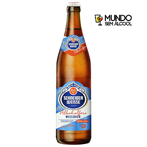Cerveja de Trigo Schneider Weisse TAP 3 Alkoholfrei Não-Alcoólica – Long Neck 500 ml - Alemanha