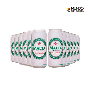 Combo de Cerveja Escura Sem Álcool Malta Malzbier - Lata 350 ml - Brasil - 12 unidades