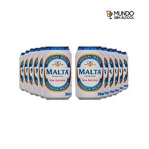 Combo de Cerveja Sem Álcool Malta Pilsen - Lata 350 ml - Brasil - 12 unidades