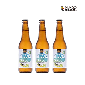 Combo de Cerveja Não-Alcoólica Artesanal Campinas IPA Zero - 3 UN Long Neck 355 ml - Brasil