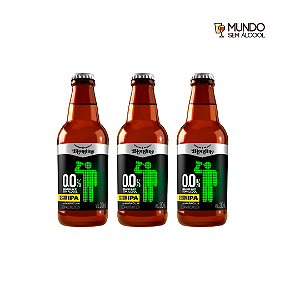 Combo de Cerveja Sem Álcool Artesanal Blondine Session IPA Maracujá - 3 Uni. Long Neck 300 ml - Brasil