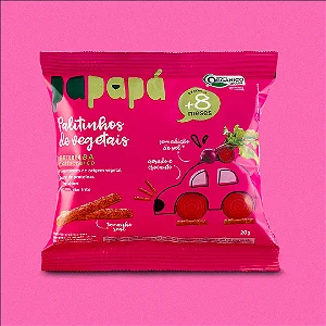 Biscoito Infantil Papapa Organico Beterraba 20g