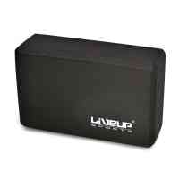 BLOCO DE YOGA - 22,8X15,2X7,6CM - COR PRETA - LIVEUP SPORTS