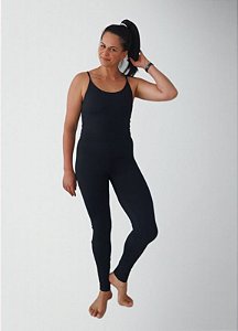 Macacao Bio Light Alcinha Costas V com Shorts Interno - PRETO - G