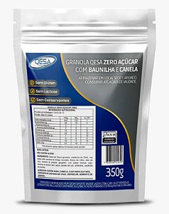 Granola Qesa Zero Acucar com Baunilha e Canela 350g sem gluten