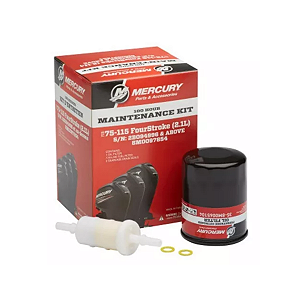 KIT MANUTENÇÃO 75 / 115HP 4T 2.1L 100 HORAS - SÉRIE 2B094996 E ACIMA