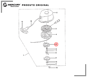 UNHA DA PARTIDA MERCURY 3.3 HP 95246