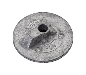 ANODO PLACA DE ZINCO CAVITAÇÃO MERCRUISER BRAVO ONE TWO THREE ORIGINAL 76214A1