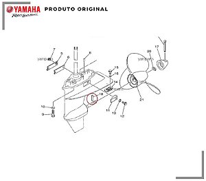 PINO DO HÉLICE YAMAHA E40G