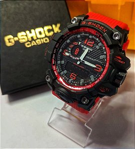 G-shock mudmaster Vermelho/preto- Linha Gold a prova d'agua - Relógios no  atacado