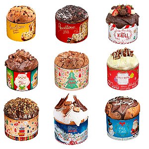 PD89 - Cinta para Panettones Gourmet Natal 400g e 500g - 100 Unidades