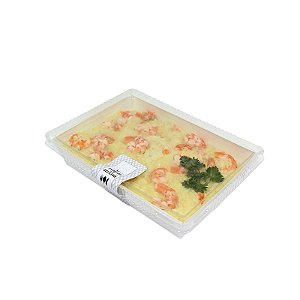 BD11B- 200 unid - Bandeja para 800 ml de alimentos com tampa em pet