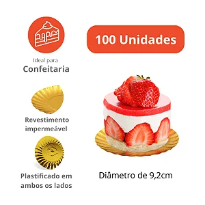 PD105 - 100 und - Bases para monoporção e doces diversos 9,2 cm
