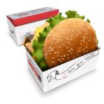 H7 - Caixa para Lanche e Porções com Zíper 100 Unidades Ideal para Delivery e Atendimento Presencial
