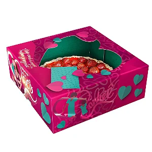 PD66-MAE-25 - 25 unid - Caixa para Torta que cabe Pudim de 1100 ml da Wer