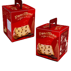 PD92 -Embalagem para Panetone de Chocolate até 500gr - 50 unidades