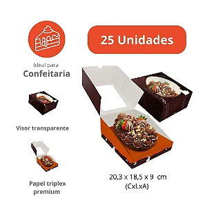 KPD73D-LARANJA -25 unid - Embalagem Kit Premium de Páscoa p/ 1 ou 2 Ovos de Colher