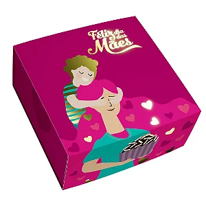 PD121U - 25 unidades - Embalagem para 4 brigadeiros - Dia das Mães