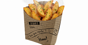 F2C - Embalagem para Batata Frita tipo Mc Donalds – 100 Unidades | Kraft Sustentável