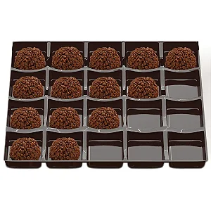 BP04-  25 unid - Berço plástico para docinhos de 20 unidades