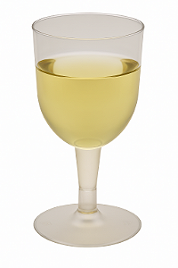 Taça de Vinho Cristal 170ml WER para Festas Eventos e Brindes 2 unidades