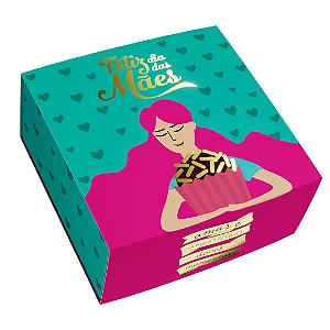 PD121P-23 - 25 unidades - Embalagem para 4 brigadeiros - Dia das Mães