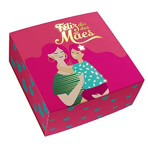 PD121S-23 - 25 unidades - Embalagem para 4 brigadeiros - Dia das Mães