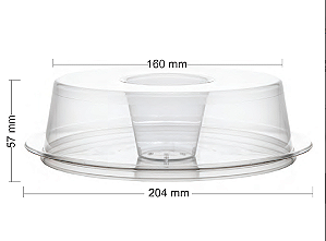 PW53/TWH- NOVO - 50 unid - Forma De Pudim Forneável Wer Atende Celíacos C/ Tampa 1100 ml